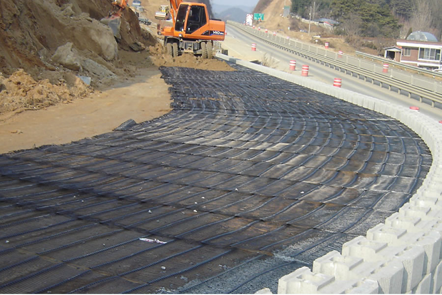 Geogrid for road pavement
