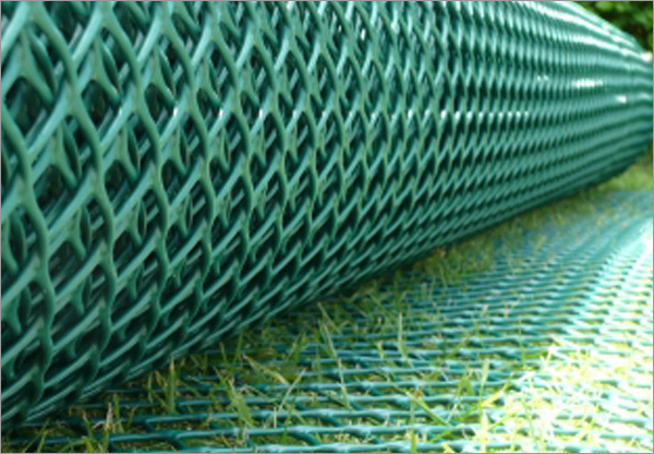 Dark green diamond hole grass ground protective mesh mattress